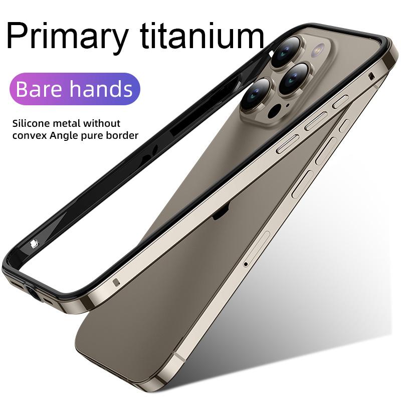 

Hybrid Silicone Frame Aluminum Metal Phone Case For iPhone 17 16 15 14 13 12 Pro Max Better Heat Bumper For iPhone 13 Pro