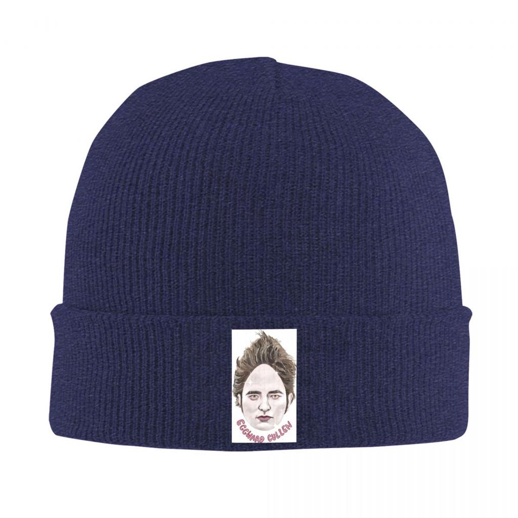 Eggward Funny Edward Cullen Warm Knitted Cap Fashion Bonnet Hat Autumn Winter Outdoor Beanies Hats for Men Women Adult