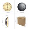 Metal Frame Barometer Clock with Weather Station and Sailing Pressure Gauge