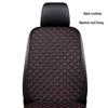 Universal Nappa Leather Car Seat Cushion: Star Embroidered, Backless, Non-Slip, Three-Piece Set