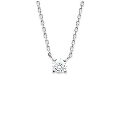 [P9267] - Κολιέ Ασήμι 'Essentiel' ασημί λευκό (επιροδιωμένο) - 5 mm