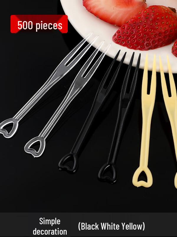 

Shixun Heart-Shaped Individually Packaged Plastic Fruit Forks