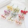 6/18PCS Artificial Flowers Foam MINI Roses Bouquet Home Garden Decoration New  Christmas Garland Handmade Festival Wedding