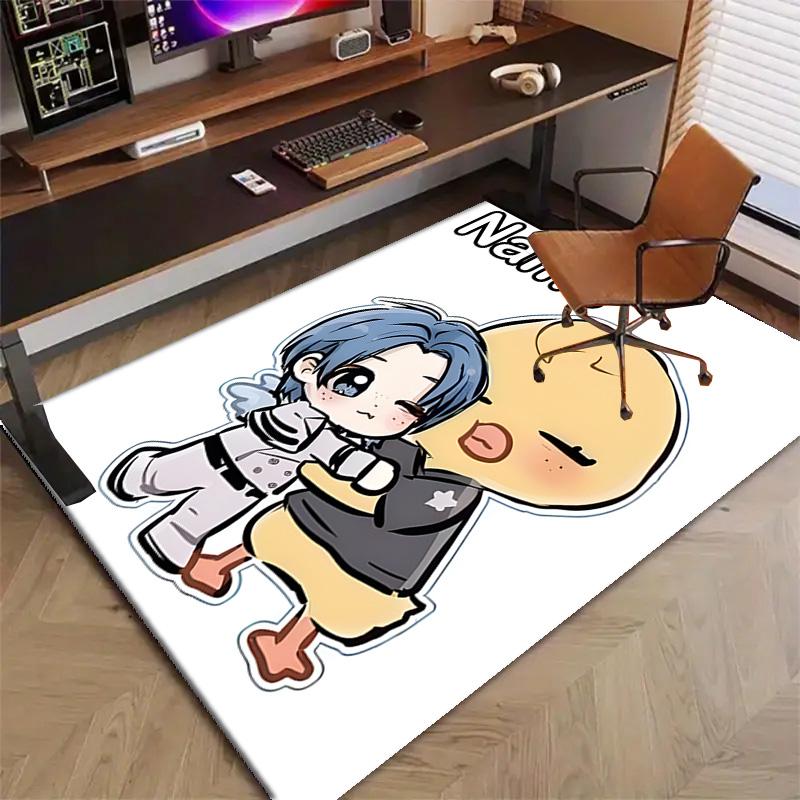 Custom Kpop Team Mat Personalized Name, Polyester Washable Indoor Entryway Rug, Gift for Christmas, Easter, Thanksgiving Day