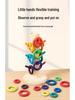 Rainbow Wooden Stacking Rings for Kids - Interlocking Building Blocks with CE Certification