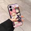 Popular Anime Girl Anime Black Soft Silicone Phone Case For Iphone17 Air 16 15 14 13 12 11 Mini Pro Max Plus