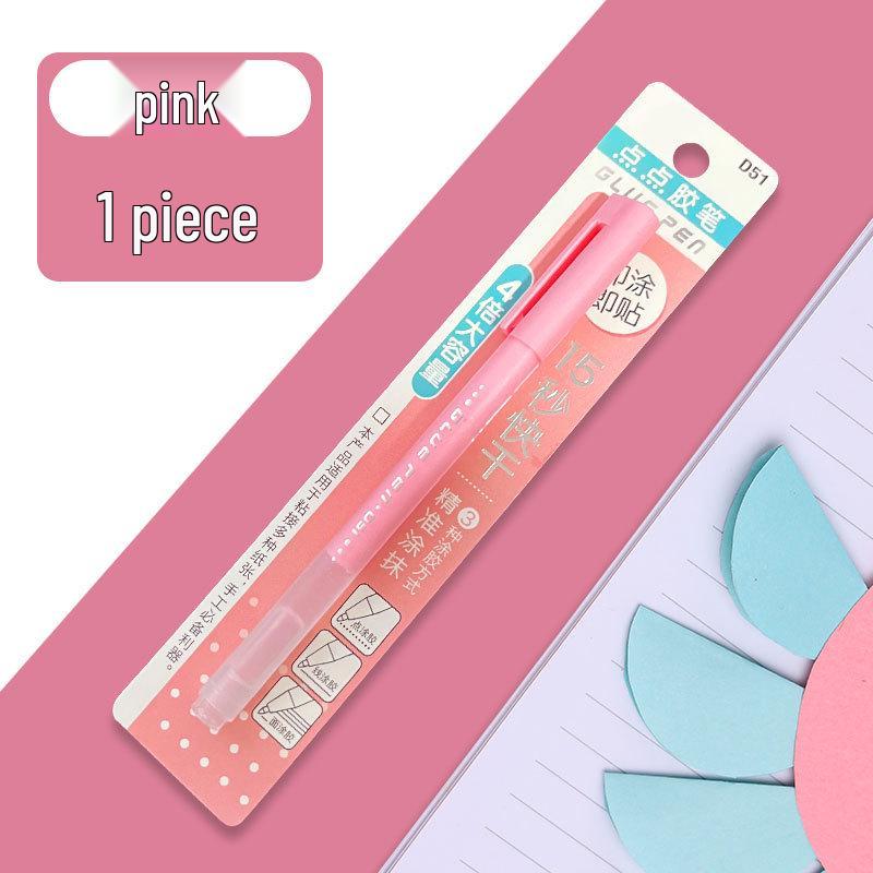 Colorful Dot Glue Pen for Kids' Crafts & Journals - Quick-Drying, Student-Friendly Tape.