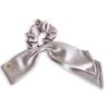 Silk Ribbon Scrunchie Hair Tie with Long Large Velvet with Metal Elegant for Perfect for Entrance and Pale Purple Ribbon, Logo, Women, Graduations,