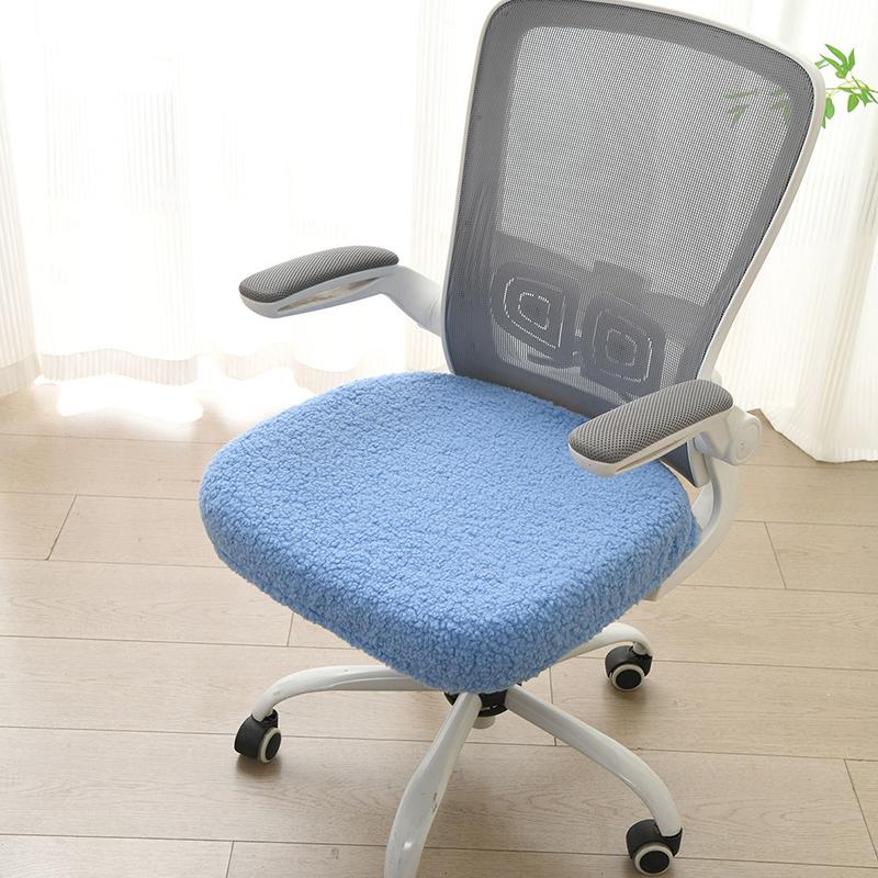 1 Stück Polyesterfaser Elastische Stuhl Sitzbezug DIY Büro Stretch Stuhl Schutzhülle Computer Drehstuhl Sitzbezüge Überwurf