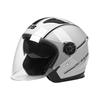 New ABS Motorcycle 3/4 Half Helmet DOT Approved Dual Visor Face Protection Comfortable Detachable Lining Ventilation Open Face