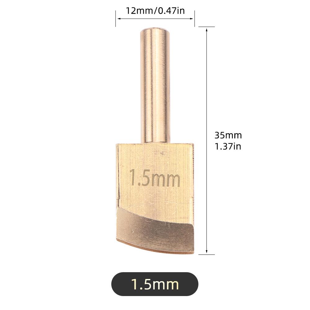 1pcs Leather Edge Soldering Iron Brass Head, DIY Process Pressure Edge Sealing Soldering Iron Tips Tool, DIY Leather Edging Tool