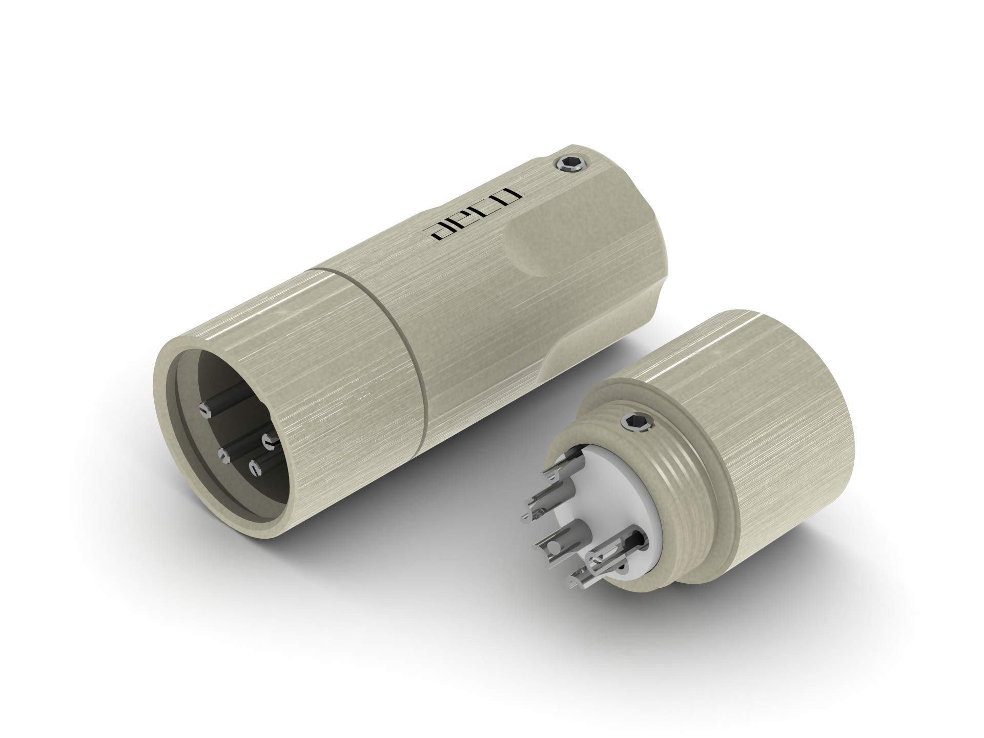 

aeco XLR 4-контактный штекер AX4-1611R, 1 шт./компл., родиевое покрытие, вакуумный пакет