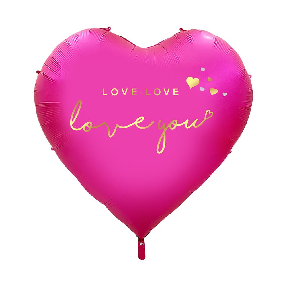 Giant Heart Shaped Aluminum Foil Balloon Oversized Love You Wedding Valentine Party Decoration Romantic Backdrop Proposal Decor