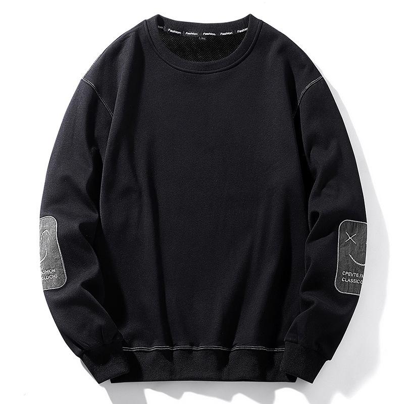 New Trendy Brand Crew Neck Sweater Men's Sports and Leisure Loose Men's Top Large Size Pullover Bottoming Shirt