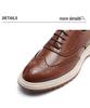 2026 Spring Men's Brogue Shoes: Korean Style, British Trend, Breathable, Formal Leather for Weddings and Business