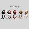 Long Tassels Crochet Knitted Hat Warm Lei Feng Hat Fashion Knit Beanies  Winter
