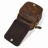 Crazy horse leather retro waist bag, large capacity genuine leather small shoulder bag, multifunctional crossbody bag, casual shoulder bag