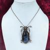 Labradorite Gemstone Pendant Handmade Copper Wire Wrapped Pendant Decent Jewelry