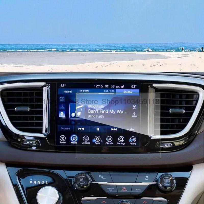 Tempered Glass Screen Protector Film For Chrysler Pacifica/Chrysler Pacifica Hybrid L LX TOURING PLUS L 2017- 8.4 Inch Gps