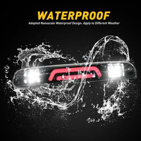 LED Third 3Rd Brake Light Black For 99-16 Ford F250 F350 Super Duty Cargo USEOA