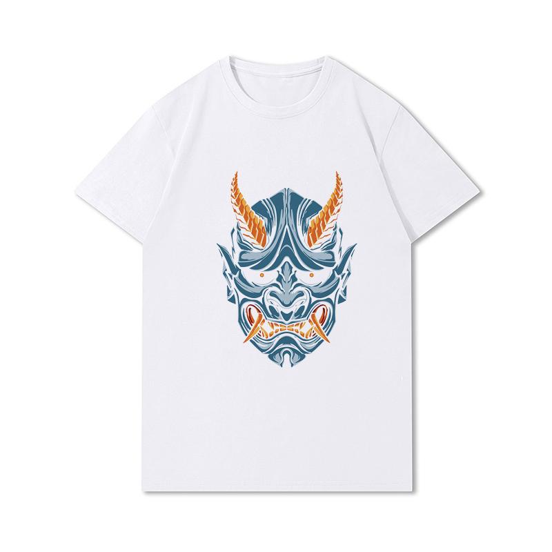 Tricouri 100% bumbac de vară pentru bărbați Vintage Samurai Retro Japanese Gaming 2077 Art Gam Printed Casual Top Tricouri