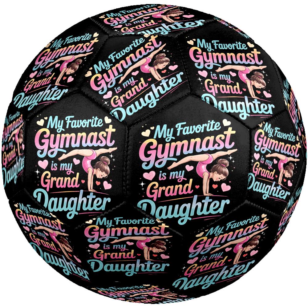 gymnastics Theme Size 5 Soccer Ball, Suitable for Both Indoor and Outdoor Matches, a Gift Suitable for Everyone.