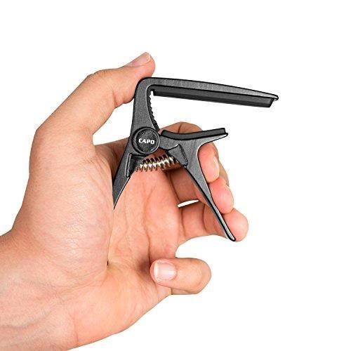 Accessoires pour guitare - Capodastre CASCHA - Noir - Guitare classique - Ajustement facile