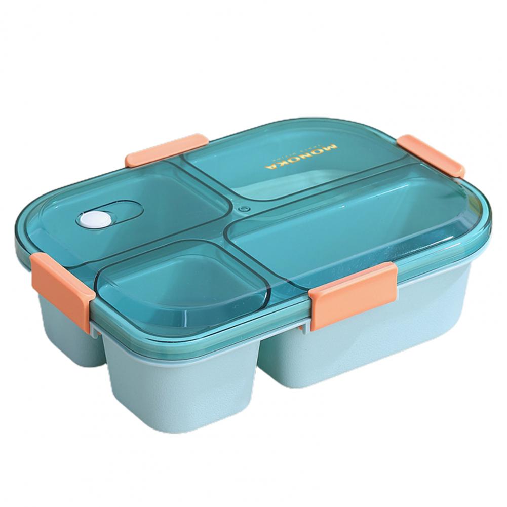 1 Set Reusable Lunch Container Easy to Clean Lunch Box Fresh-Keeping Meal Preservation with Air Vent Bento Organizer