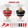 3/8 Gewinde Fernbatterie Stromverteiler 300A 24V Polklemmen-Set Verbinder Schwerlast für Auto Camping Wohnmobil LKW Boot Stromkreis Werkzeug