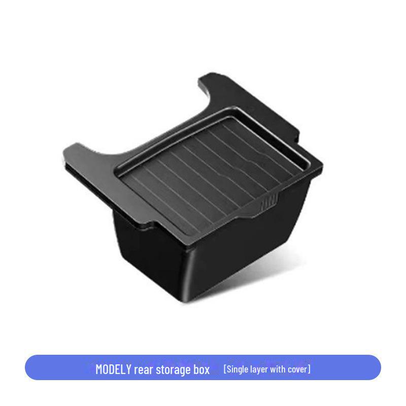 

Двухслойный ящик для хранения на спинке сиденья Tesla Model Y — идеальный вариант для организации вещей первой необходимости в автомобиле