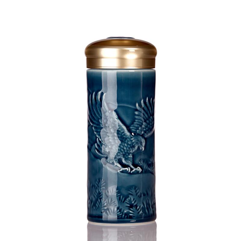 Qiántángxuān  Great Plans  Double-Layer Active Ceramic Cup