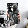 A-Alien Vs P-Predator Plating Phone Case For Samsung Galaxy S24 S25 FE S26 Edge S23 Ultra S22 S21 Plus S20 Anti-Fall Airabag Cov