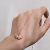 Fashion Shell Starfish Pearl Pendant Necklace for Women Stainless Steel Zircon Heart Clavicle Chain Summer Beach Jewelry Gift