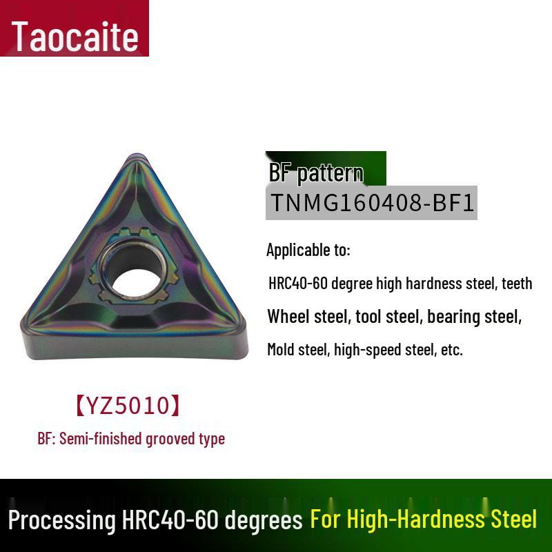CNC Lathe Double-Sided TNMG160404/08 Triangular Insert for OD/ID Clamping