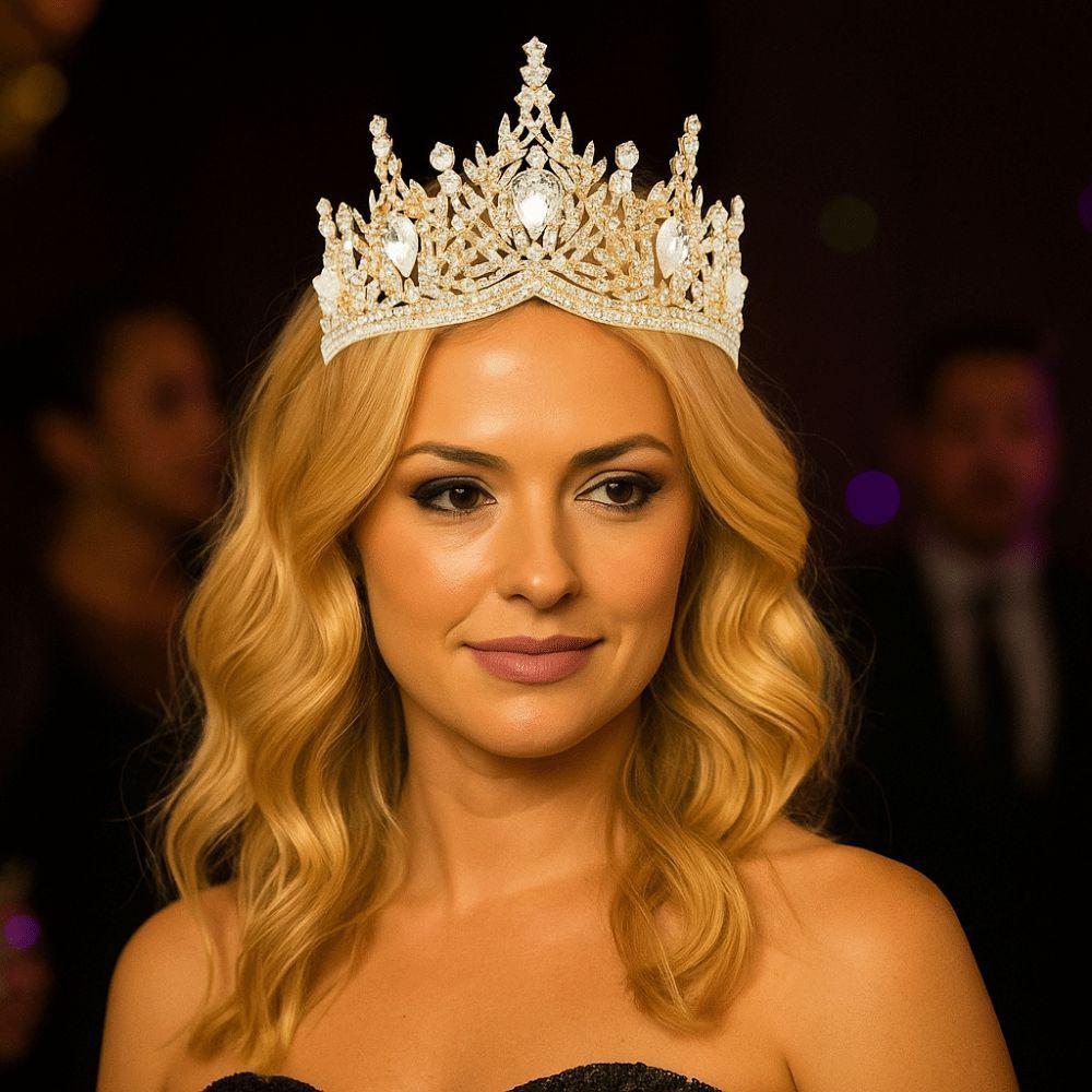 Hair Jewelry Baroque Queen Tiaras Luxury Princess Crown Exquisite Bridal Headwear  for Women Girls