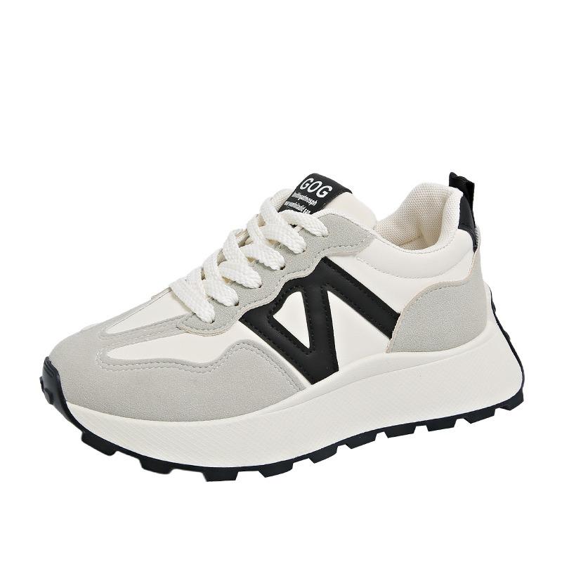 Thick-soled Heightening Women's Versatile Autumn New Models Show Feet Small Size Casual Sports Shoes Women's Shoes