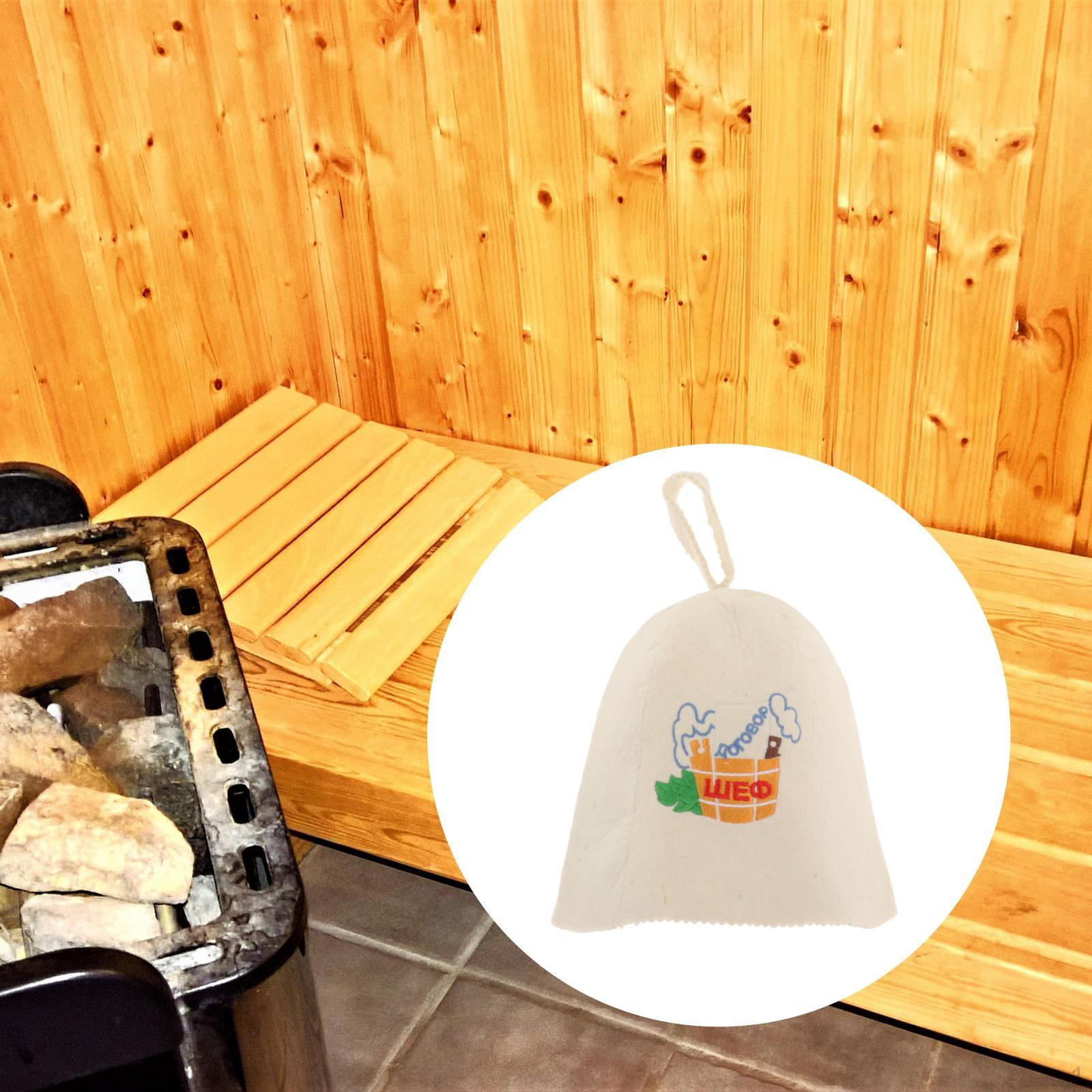 

Sauna - Wool Felt Hats for Russian Your Head from Heat with Embroidery StyleB 2