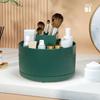 360° Rotating Cosmetic Brush Holder Organizer Multi Tiered Storage Container For Makeup Tools Vanity Accessories