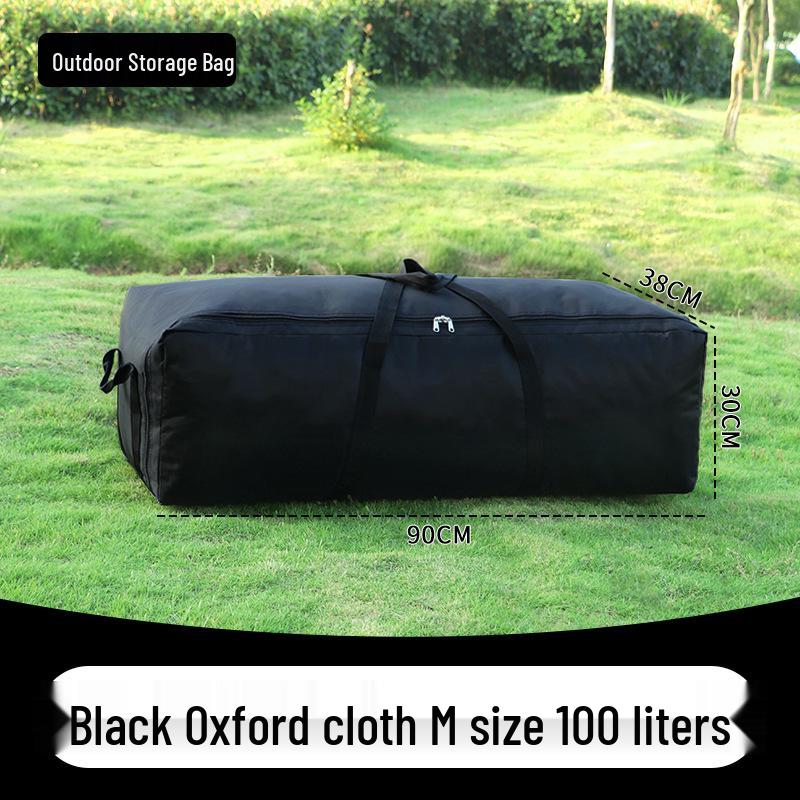 Large Capacity Outdoor Gear Bag - Oxford Cloth, Multi-functional, Portable for Camping, Picnic, Travel, and Equipment Storage.