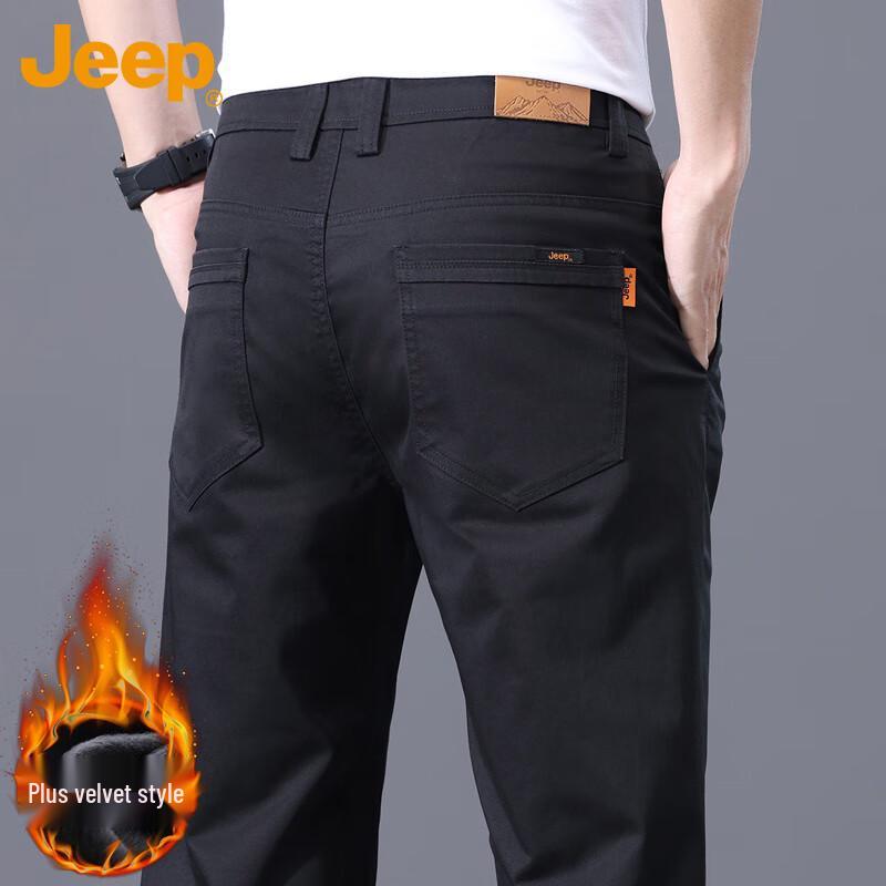 Jeep Men's Autumn/Winter Business Casual Straight-Leg Trousers