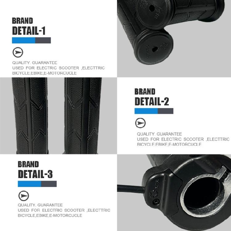 ABS Twist Throttle Grip Universal Fit Bicycles E Bike Ergonomic Non Slip Right Handle Throttle Replacement Accessories