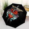 1pc Bon Jovi Automatic Folding Umbrella, Portable Collapsible Design, 8-Rib Iron Frame, , All-Season Casual Outdoor Accessory for Christmas Birthday F