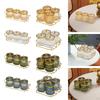 Dry Fruit Tray with Lid Appetizer Serving Plate Food Storage Container Snacks Dish Divided Nut Bowl