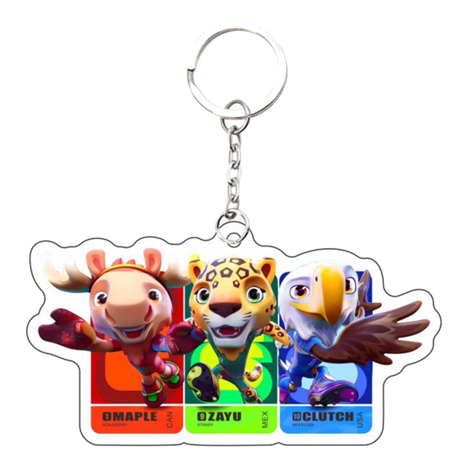 

Acrylic Flat Keychain And Schoolbag Pendant Of The Mascot Deer--leopard Combination One Size зелёный
