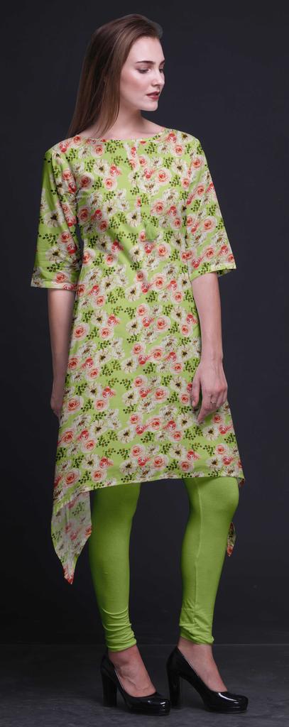 Bimba Black Blocks Block Women Kurtas Ethnic Printed Asymmetric Summer Wear Tops For Women