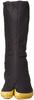 Moonstar Tabi Socks with Zipper, 2E, Men's and Women's, Easy Tabi, Black, Size 24cm