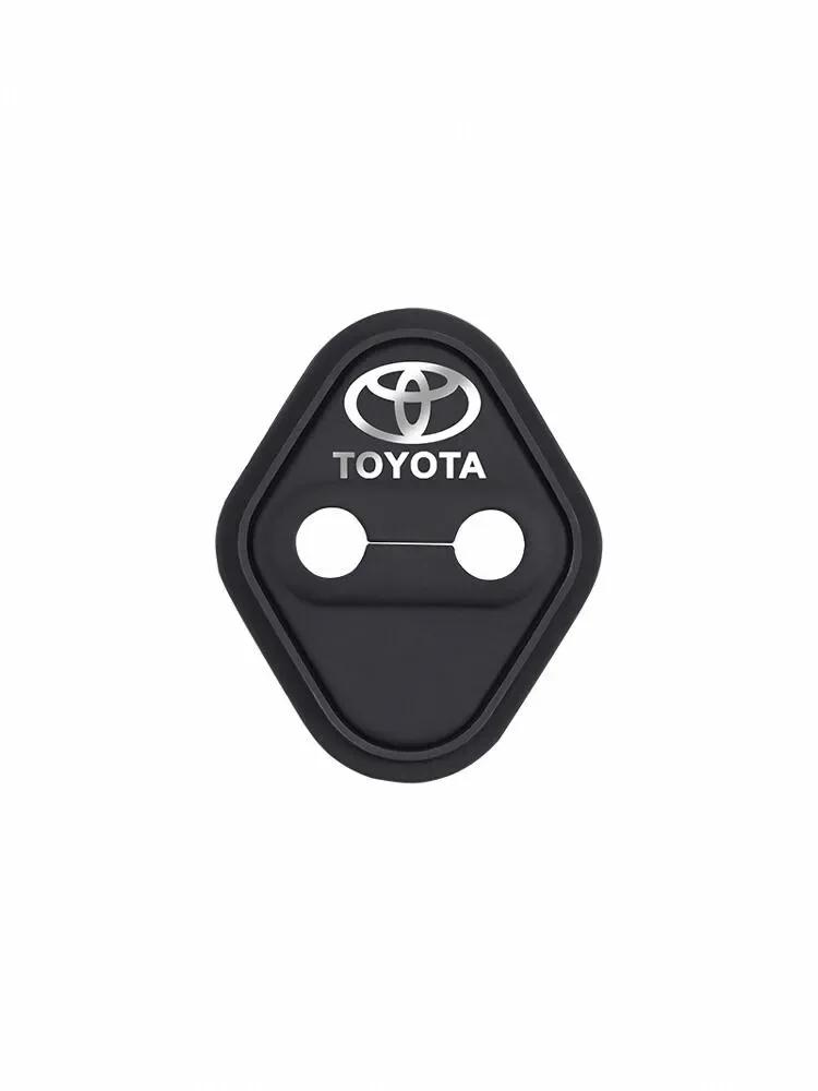 Hebilla Bloqueo Puerta Coche De Silicona 4 Piezas Cubierta Protectora Para Toyota C-HR HIGHLANDER CAMRY RAV4 YARIS VIOS