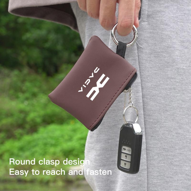 Accesorios para Coche Cartera de Llaves de Cuero Bolsita para Tarjetas Llavero con Emblema Bolsita Para Dacia Bigster Spring Duster Sandero Jogger Dokker Lodgy