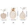 Crystals Fruit Statues Natural 3D Statues Decorations Fruit Collection