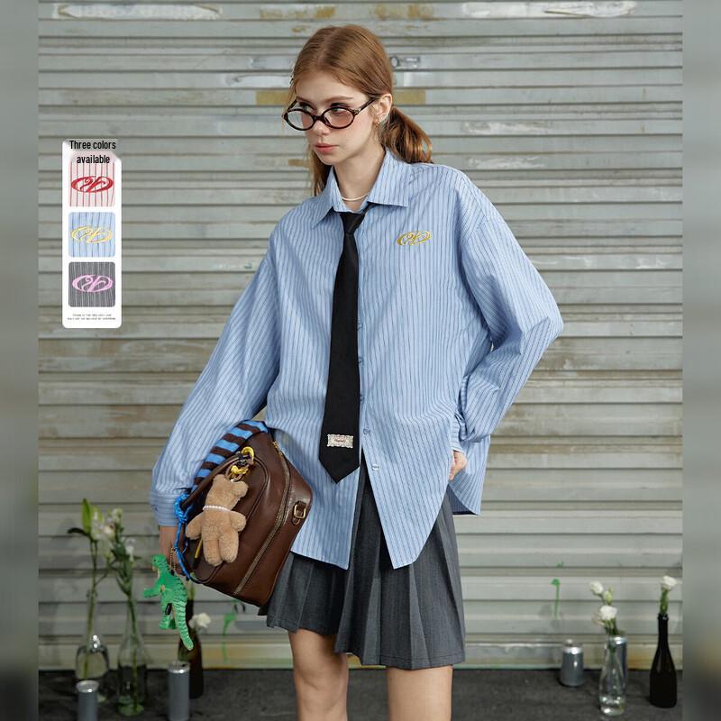 UNIFREE Women s Striped Long Sleeve Shirt S